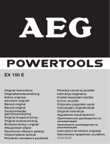 AEG EX 150 E Le manuel du propriétaire