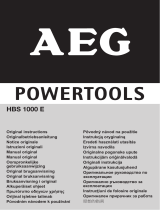 AEG HBS 1000 E Fiche technique