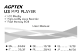 AGPtek Lecteur Mp3 USB 8Go Manuel utilisateur