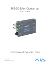 AJA Hi5-3G Installation and Operation Guide