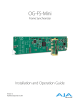 AJA OG-FS-Mini Installation and Operation Guide
