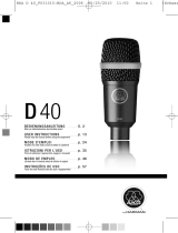 AKG D40 Dynamisches Instrumentenmikrofon Le manuel du propriétaire