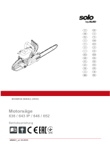 Solo 652 (.325") mit 38 cm Schwert und Kette Manuel utilisateur
