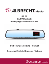 Albrecht DR 58 DAB+ Autoradio Tuner im Rückspiegel Le manuel du propriétaire