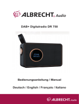 Albrecht DR 750 Digitalradio, DAB+/UKW Le manuel du propriétaire