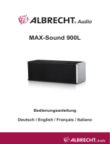 Albrecht MAX-Sound 900 L, 38 Watt Multiroom Lautsprecher Le manuel du propriétaire