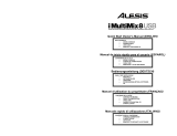 Alesis IMULTIMIX 8 USB Manuel utilisateur