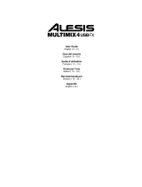 Alesis MultiMix 4 USB FX Le manuel du propriétaire
