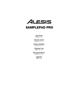 Alesis SamplePad Pro Eight Pad Sample Playback Percussion Instrument Manuel utilisateur