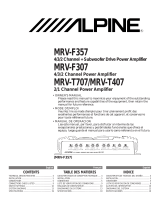 Alpine Car Amplifier MRV-F307 Manuel utilisateur