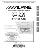 Alpine Electronics X702D A4 A4R A5 Q5 Manuel utilisateur