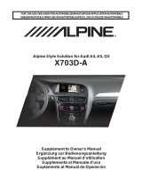 Alpine X703D A4 A4R A5 Q5 Q5R Manuel utilisateur