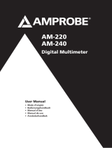 Amprobe AM-220 & AM-240 Digital Multimeters Manuel utilisateur
