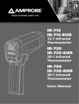 Amprobe IR-712, IR-720 & IR-730 Infrared Thermometers Manuel utilisateur
