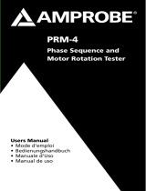 Amprobe PRM-4 Phase Sequence Motor Rotation Tester Manuel utilisateur