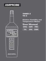 Amprobe THWD-3 & TH-3 Relative Humidity Temperature Meters Manuel utilisateur