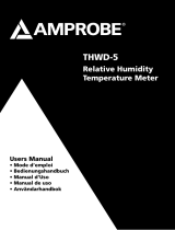 Amprobe THWD-5 Relative Humidity Temperature Meter Manuel utilisateur