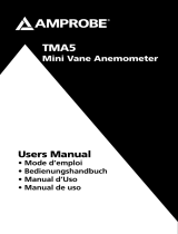 Amprobe TMA5 Mini Vane Anemometer Manuel utilisateur