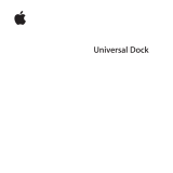 Apple Universal Dock Manuel utilisateur
