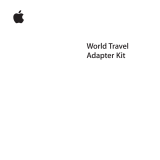 Apple World Travel Adapter Manuel utilisateur