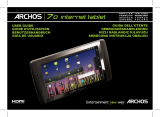 Archos 70 Manuel utilisateur