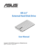 Asus KR External HDD Manuel utilisateur