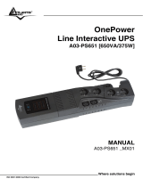Atlantis Line Interactive UPS A03-PS651 _MX01 Manuel utilisateur