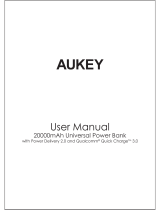 AUKEY PB-Y22 Manuel utilisateur