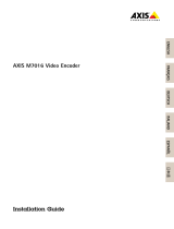 Axis M7016 Guide d'installation