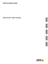 Axis Q7401 Guide d'installation