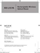 Belkin SOURIS OPTIQUE SANS FIL RECHARGEABLE #F8E845UK Manuel utilisateur