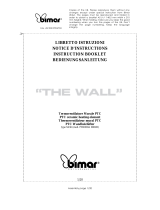 Bimar PTC (type S236 mod. mod. FH2000A 0802R) "THE WALL" Le manuel du propriétaire