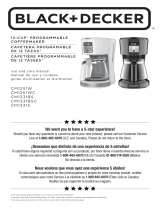 Black and Decker Appliances 12-cup* Programmable Coffeemaker Manuel utilisateur