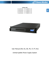 BlueWalker PowerWalker VFI 1500RM LCD Manuel utilisateur