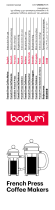 Bodum 11195-01 Manuel utilisateur