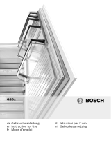 Bosch Free-standing upright freezer Le manuel du propriétaire