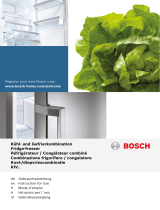 Bosch Built-in automatic fridge-freezer Manuel utilisateur