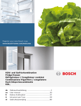 Bosch Integrated fridge/freezer Le manuel du propriétaire