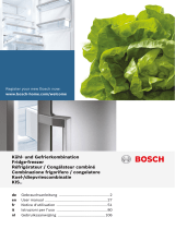 Bosch Built-in fridge-freezer combination Manuel utilisateur