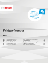 Bosch Free-standing fridge-freezer Le manuel du propriétaire