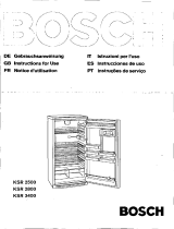 Bosch KSR2500EU/01 Manuel utilisateur