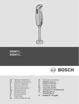 Bosch msm 7250 mixxo quattro Le manuel du propriétaire