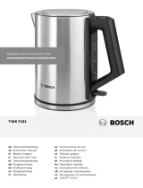 Bosch TWK 7101 2200W Stainless Steel Electric Kettle Manuel utilisateur