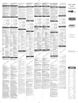 Bose OE2i audio headphones Guide de démarrage rapide