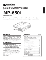 BOXLIGHT MP-650i Manuel utilisateur