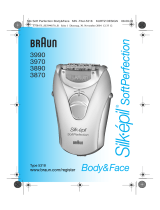 Braun 3990,  3970,  3890,  3870 Silk-épil SoftPerfection Body & Face Manuel utilisateur