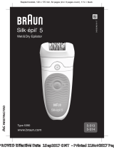 Braun 5-513,  5-514,  Wet & Dry Epilator,  Silk-épil 5 Manuel utilisateur