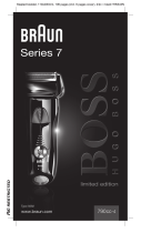 Braun 790cc-4, Series 7, limited edition, Hugo Boss Manuel utilisateur