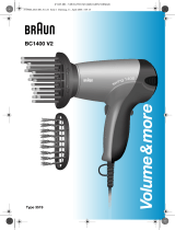Braun BC1400 V2,  Volume&more Manuel utilisateur