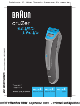 Braun cruZer6 beard&head, cruZer5 beard&head, cruZer5 beard Manuel utilisateur